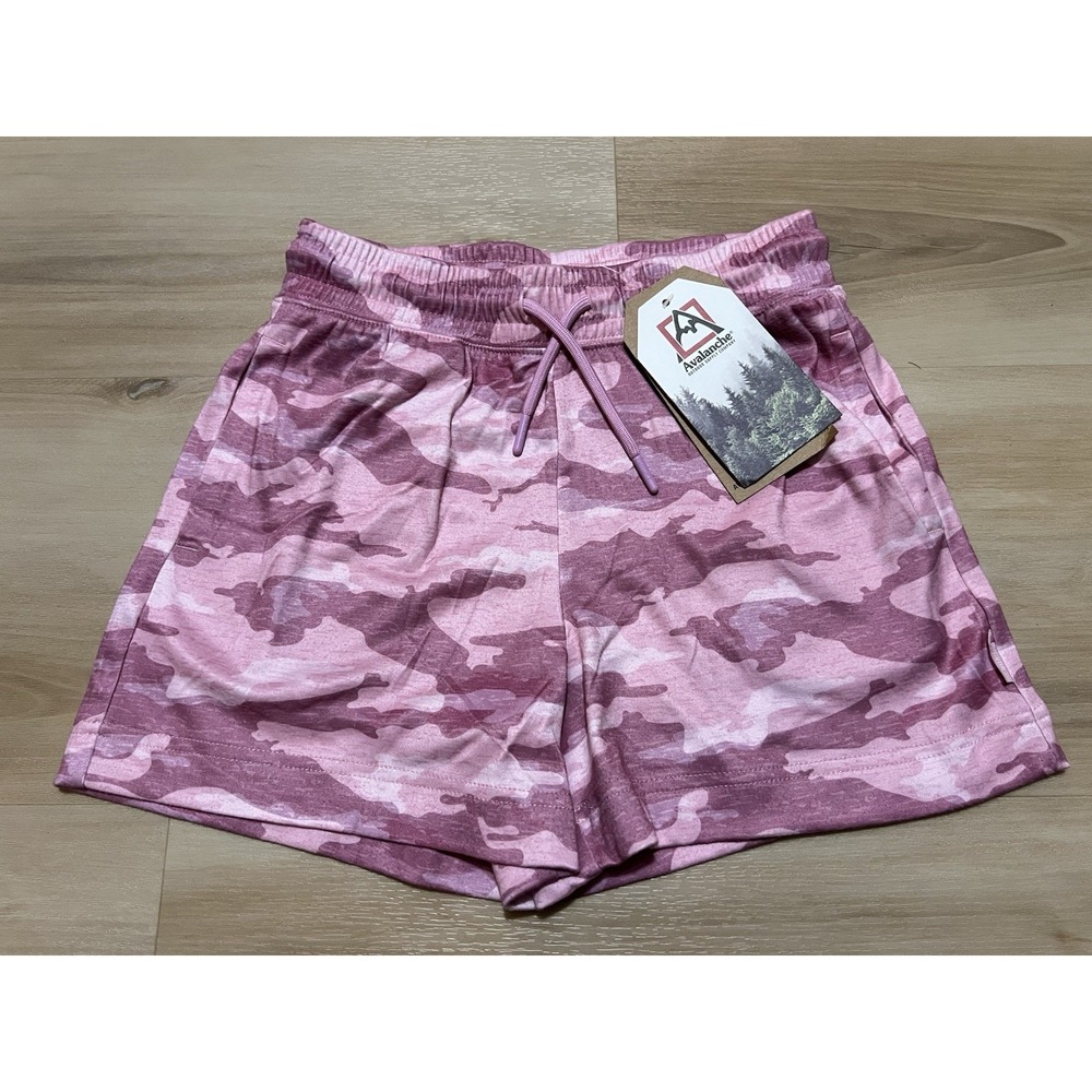 Avalanche Outdoor Supply Company Pink‎ Camo Shorts Youth Girls Size Medium 10/12